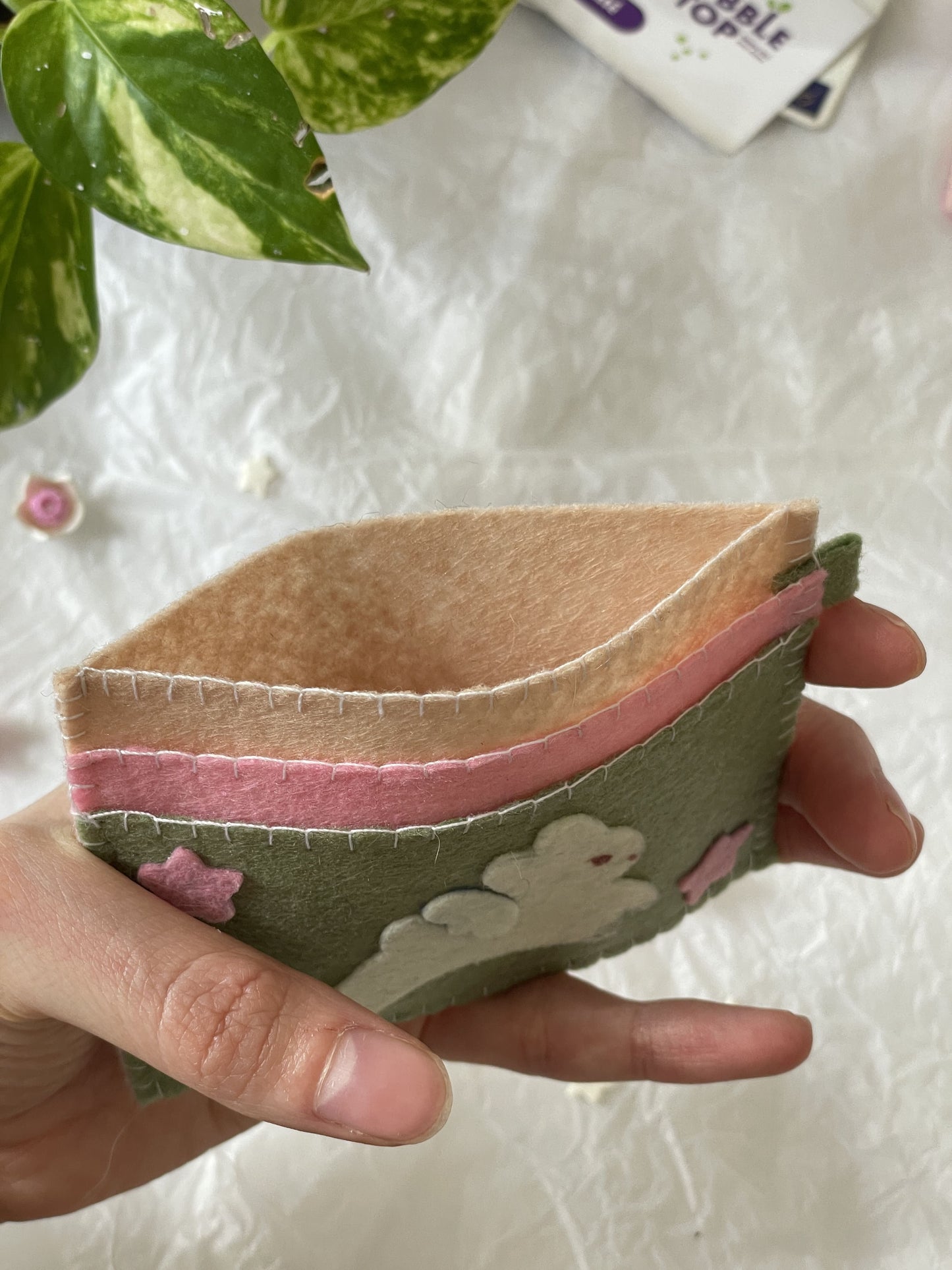 Porte cartes - Lapin ailé