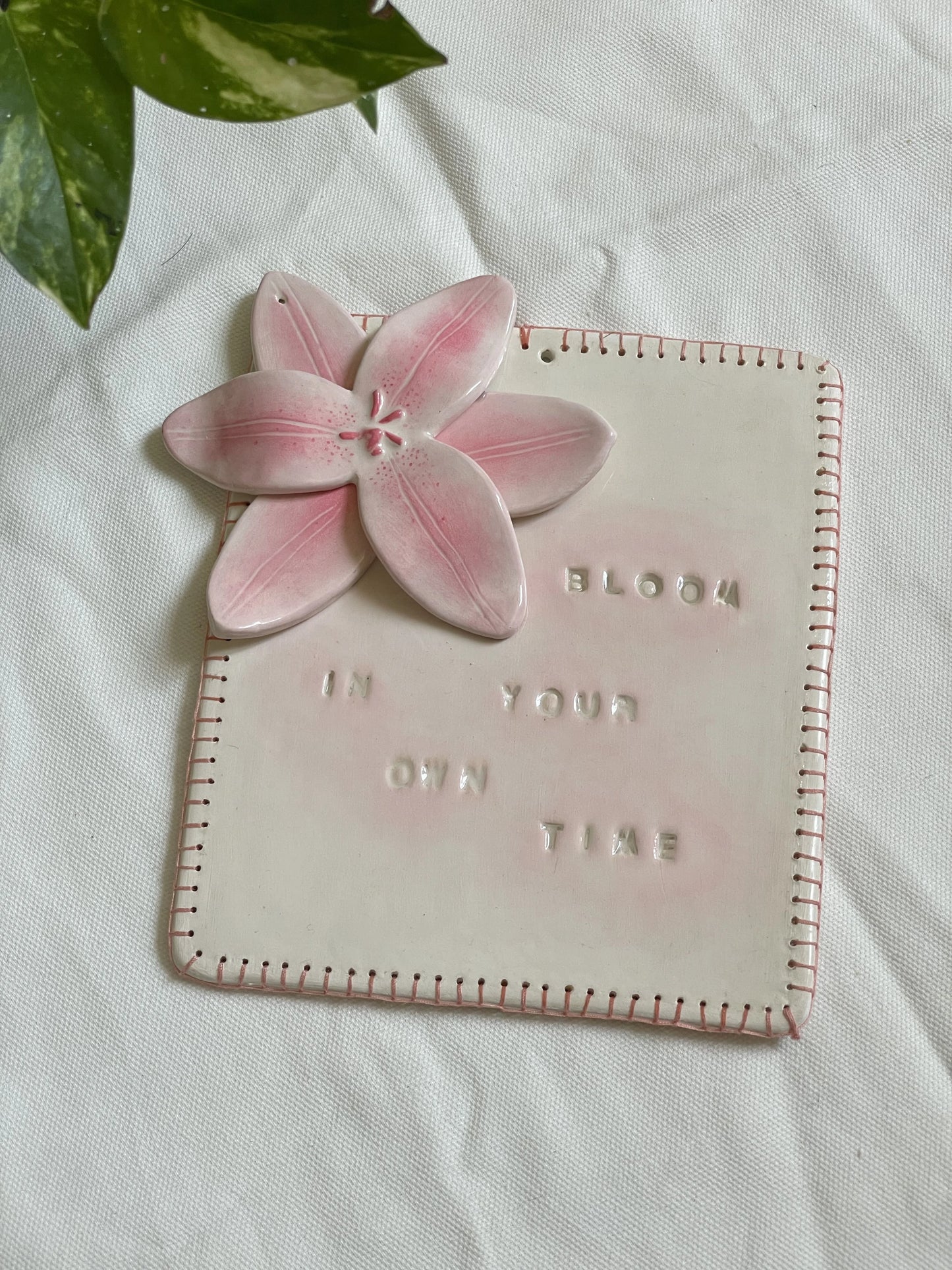 Cadre Lys avec message