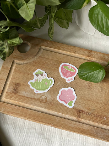 Stickers pack 🌸🫖🌱