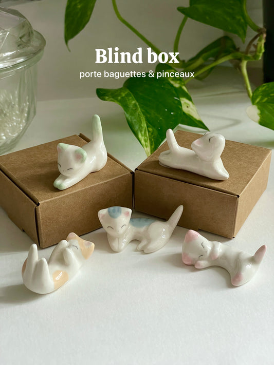 Blind box - porte baguettes chats 🥢