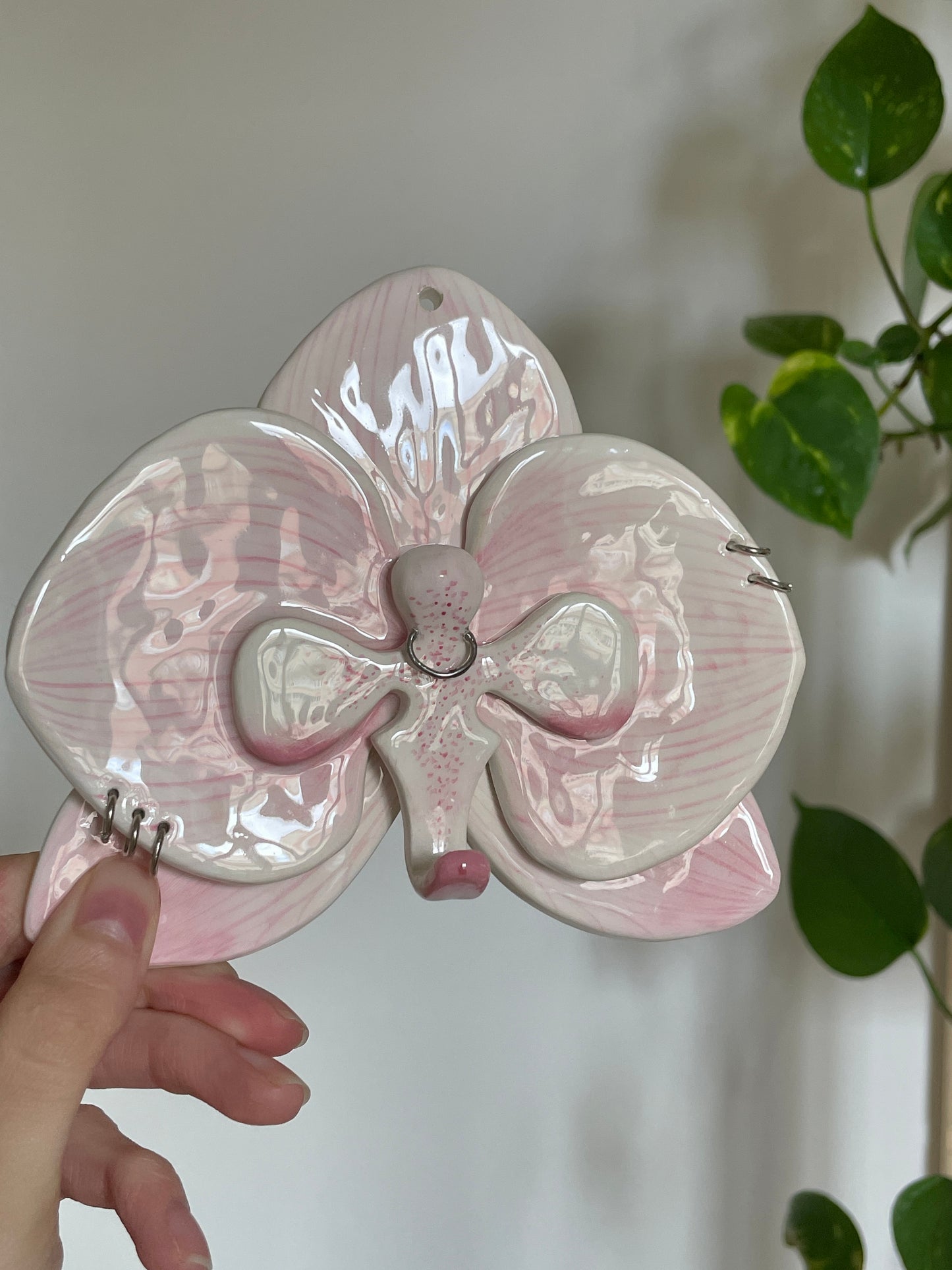 Orchidée clair piercing