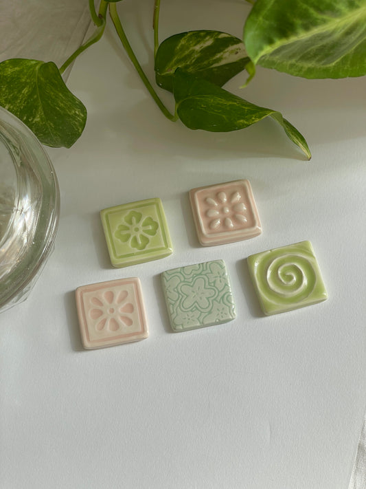 Set aimants - mini tuiles