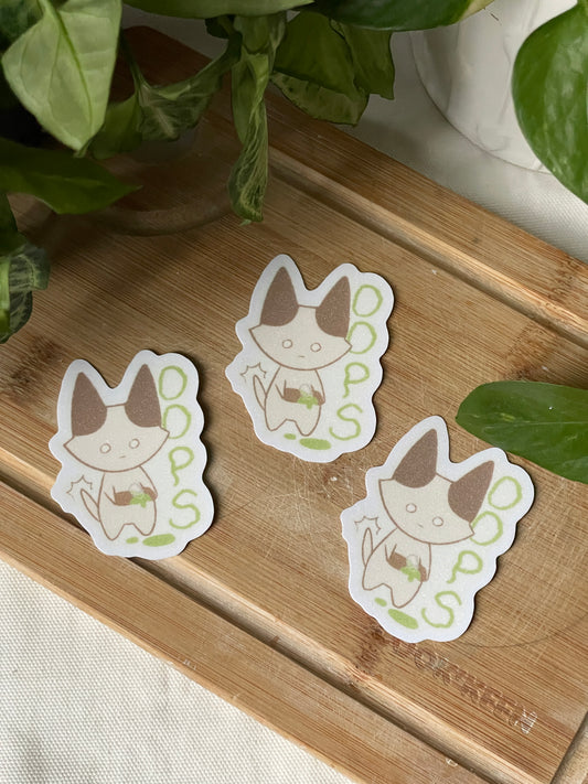 Stickers Oops Matcha