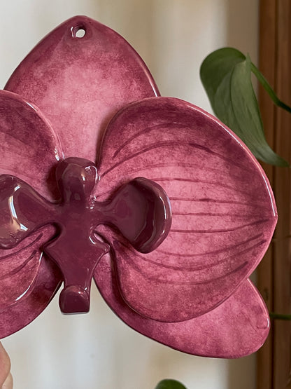 Orchidée murale - Black cherry
