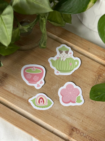 Stickers pack 🌸🫖🌱