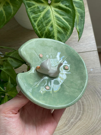 Coupelle / porte bague chat pêcheur