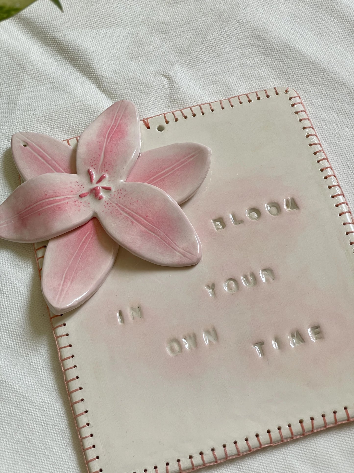 Cadre Lys avec message