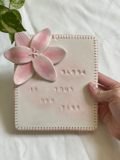Cadre Lys avec message